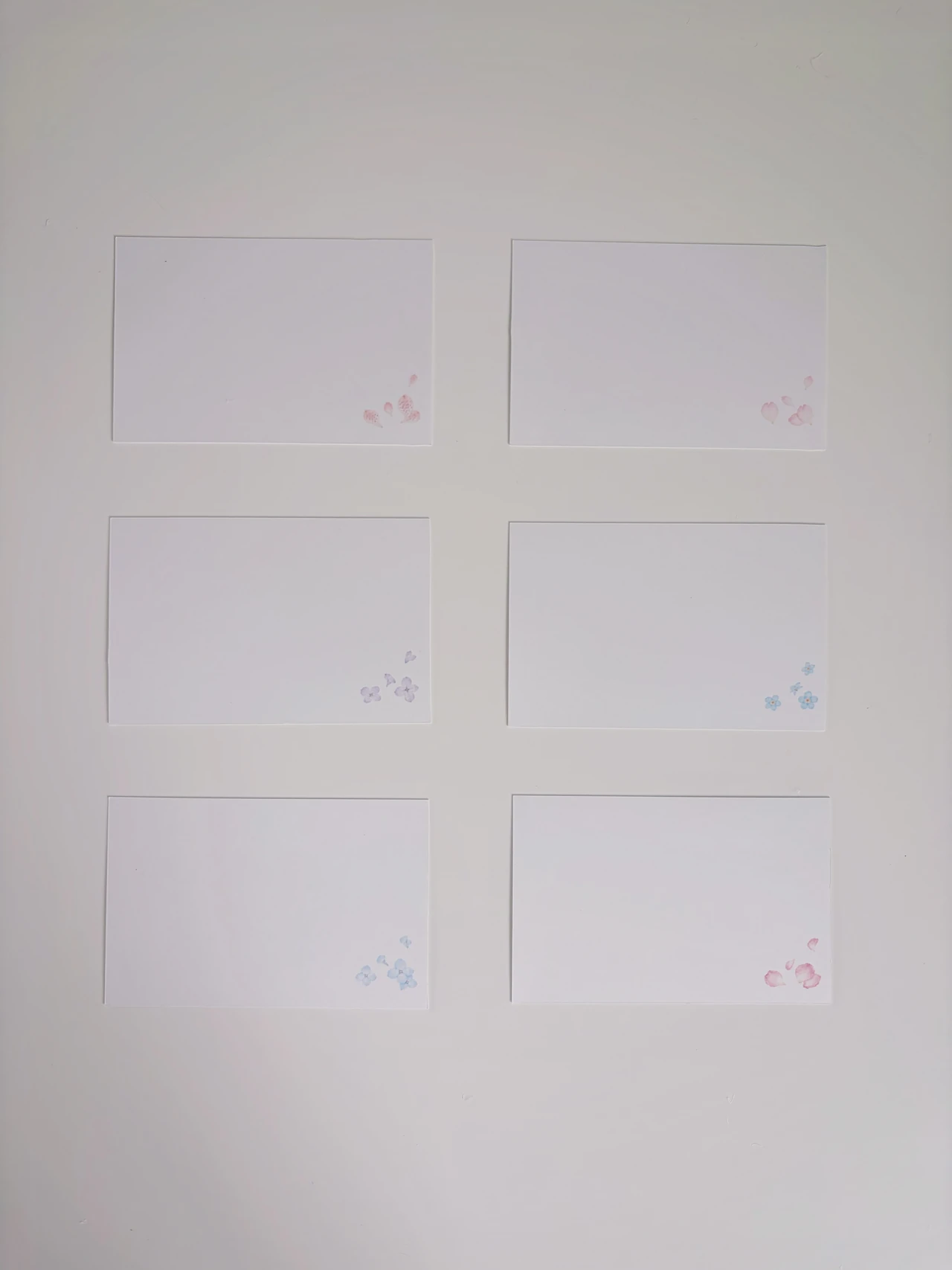 メッセージを書き添えられるカードの裏面